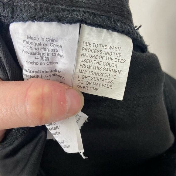 Madewell Black Maternity Skinny Jeans Over The Belly Lunar Wash Size 25 Denim - Picture 11 of 16